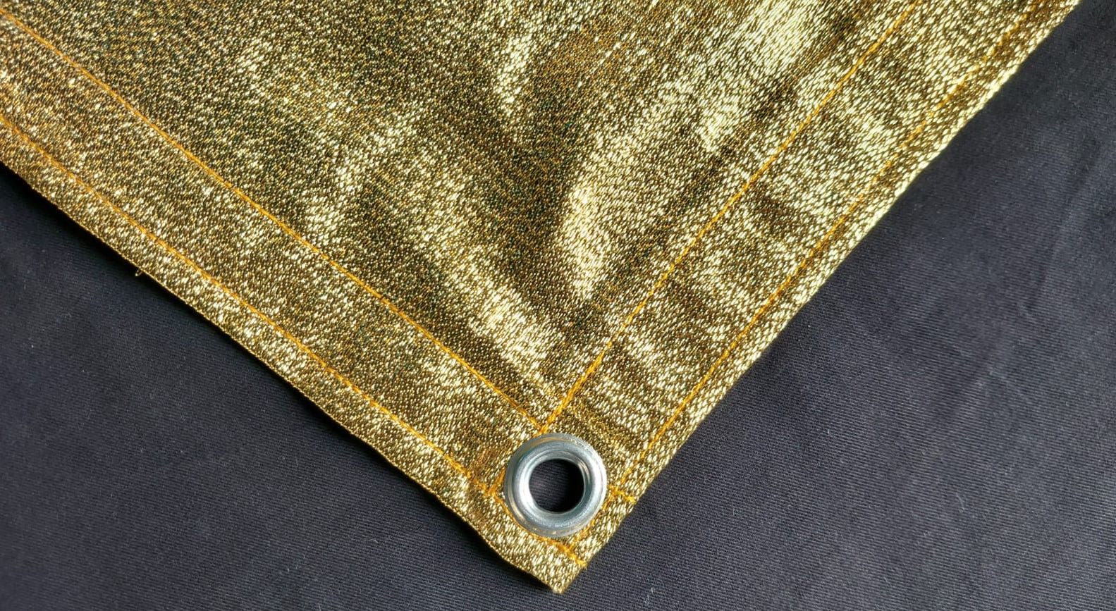 Golden Skimmer Cloth 8'X8' (Indian Zari Cloth) Skimmer Cloth Golden